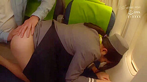 05724 Beautiful cabin attendant raped on the plane