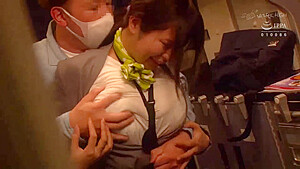 05724 Beautiful cabin attendant raped on the plane