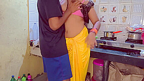 1, Hot Indian Stepmom Got Caught By Stepson While Taking To Her Boyfriend And Got Fucked