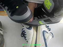 18yo Cum On White Nike Shoes