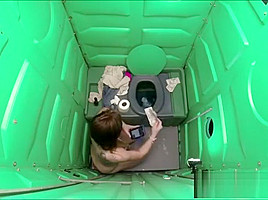 19 year old girl walks into a portable restroom to suck off strangers