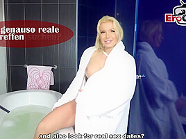 21 Guy cum inside german skinny milf at amateur swinger club