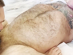 5 Bears Fuck In Their Cabin - Gay Porn