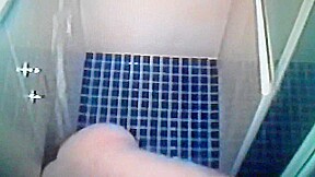 70 year old wife showers on