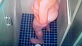 70 year old wife showers on