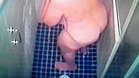 70 year old wife showers on