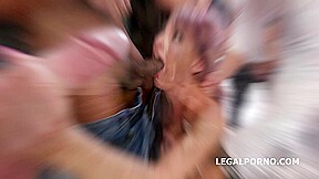 7on1 DAP Gangbang with Vicky Sol Balls Deep Anal, Rough Action, Gapes and Cumswallow GIO1246 - AnalVids