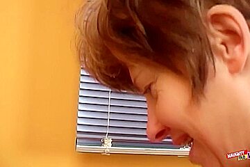 A Big Cock All But Disappears Inside A Horny Brunette Milfs Mouth And Pussy - Bigger Cock