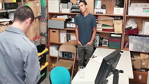 A Security Officer Buttfucks Alex Flores For Thieft
