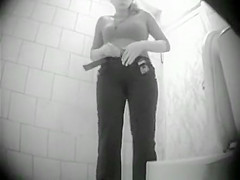 A bunch of hotties peeing in the station toilet