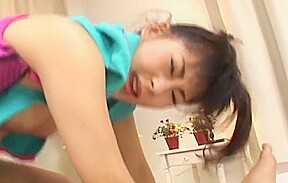 Adorable japanese gets a creampie  Rm