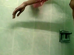 Alluring Korean babe shows her shower solo