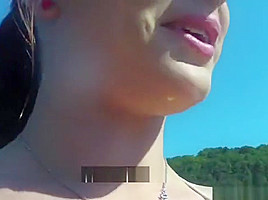 Alluring busty slut in great amateur porn in public place