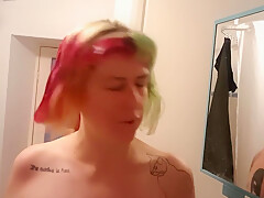 Alternative Girl Shaves Head