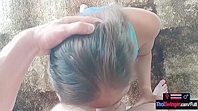 Amateur Asian teen 18+ girlfriend POV blowjob and reverse cowgirl ride