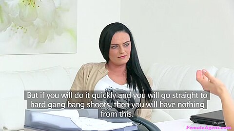 Amateur Brunette First Lesbian Sex