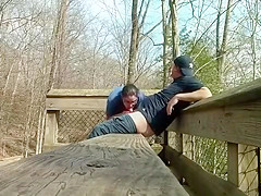 Amateur couple ALMOST caught fucking at the park