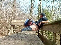 Amateur couple ALMOST caught fucking at the park