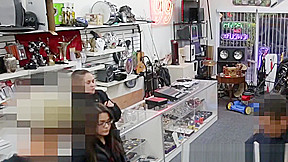 Amateur pawnshop babe pussyfucked for cash