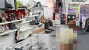 Amateur pawnshop babe pussyfucked for cash