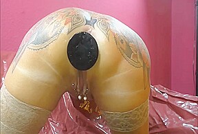 Amateut mature Anal butt plug squirt