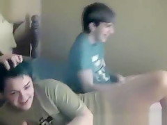 Amazing gay scene Fortunately for them, they've got a straight dude on
