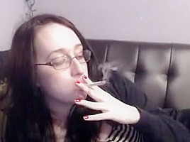 Amazing homemade Smoking, Brunette sex video