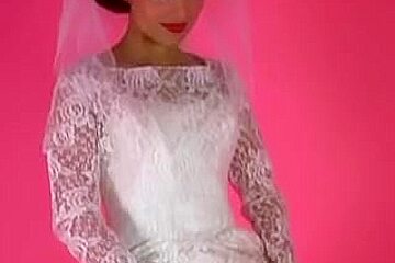 An Erotic Tease 001-A Brunette Hair Bride Undresses Out of Her Suit