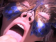 An older but still sexy Japanese teacher is getting punished