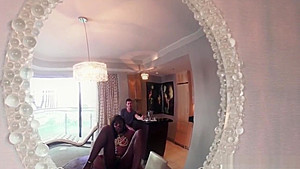 Ana Foxx enjoys white cock in her black ass