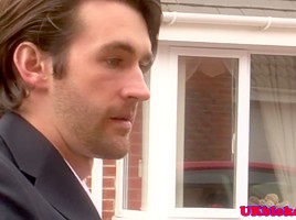 Anal englishman riding firsttimer cock