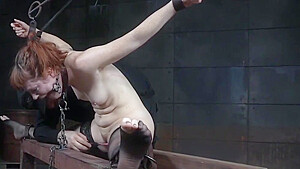 Analhook Tiedup Submissive Caned In Dungeon