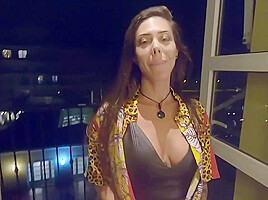 Ar 09 - Brunette Cheating On The Resort Balcony - 1080p