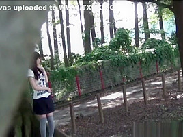 Asian Babes Squat And Pee