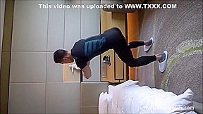 Asian Muscle Jock Gets Naked