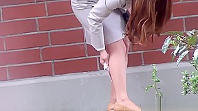 Asian babes squirt pee