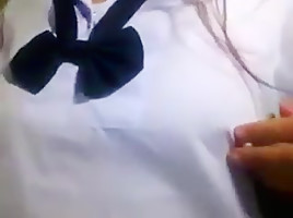 Asian cute girl pov