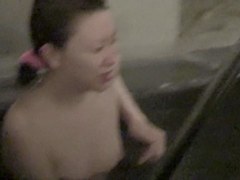 Asian girlfriends talking about nothing in the pool nri081 00