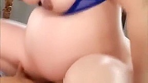 Asian pregnant babe gets pussy plowed from behind