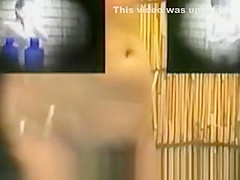 Asian shower room spy