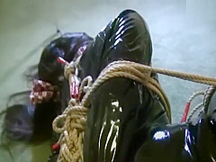 Asian spy bound and gagged