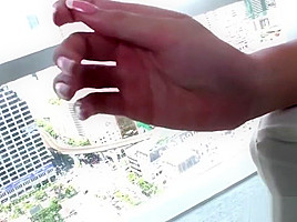 Asian tgirl cums after sixtynine cocksucking