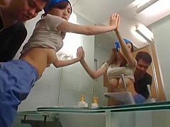 Asian toilet attendant enters the wrong part4