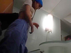 Asian toilet attendant enters the wrong part4