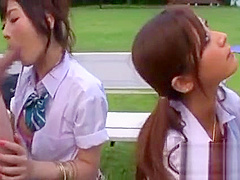 Asian with big tits and great wazoo gets banged outdoors
