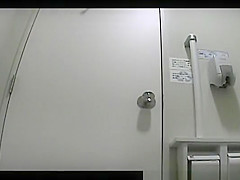 Asian women in public toilet