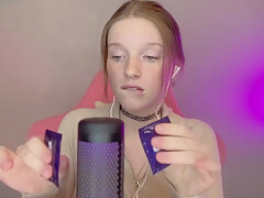 Asmr Vulgar Girl With Freckles Plays With A Condom In Her Mouth Wet Sound (brunette With Freckles)