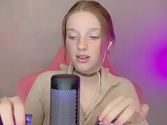Asmr Vulgar Girl With Freckles Plays With A Condom In Her Mouth Wet Sound (brunette With Freckles)