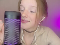 Asmr Vulgar Girl With Freckles Plays With A Condom In Her Mouth Wet Sound (brunette With Freckles)