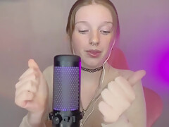 Asmr Vulgar Girl With Freckles Plays With A Condom In Her Mouth Wet Sound (brunette With Freckles)